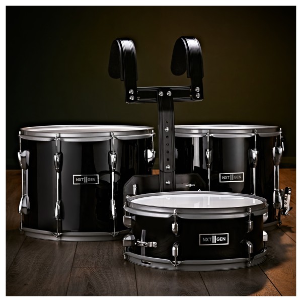 Premier NXT GEN Marching 14" x 12" Snare Drum & Top Snare, Black