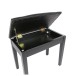 Tourtech Ttbe-p23bkmsbk Black Bench Matte Black With Vinyl Top - Open
