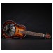 Johnson Resonator JR-812E-SB Single Cone Mahogany Body Electric, Dark Sunburst - angle