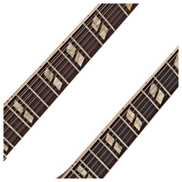 Gibson Custom 1969 EDS 1275 Jimmy Page Doubleneck Cherry VOS, '69 Cherry #501066 - fretboard