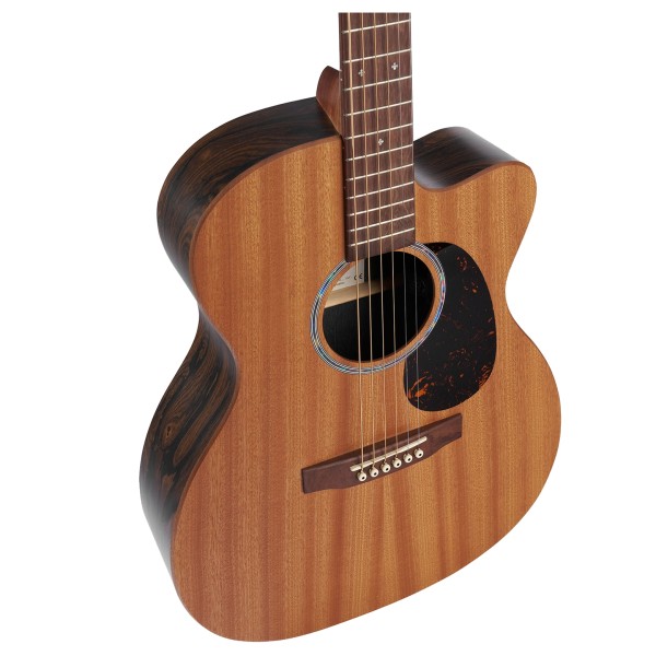 Martin OMC-X2E Sapele Ziricote - body angle 