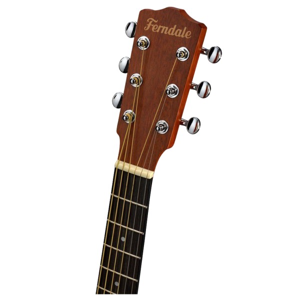 Ferndale M2 Travel Guitar, Mahogany - headstock 