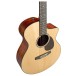 Martin SC-10E Satin, Spruce - body angle 