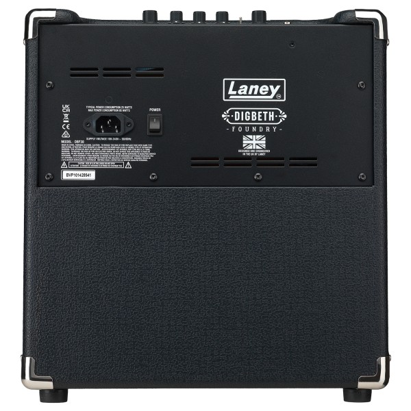 Laney Digbeth Foundry DBF30 1x8" Bass Combo Amp - back 