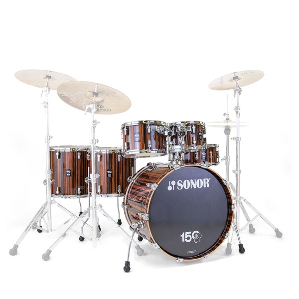 Sonor Limited Edition 150th Anniversary AQ2 Drum Set, High-Gloss Ebony Veneer