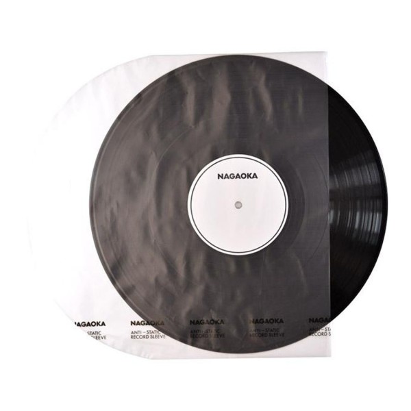 Nagaoka RS-LP2 Anti Static Record Sleeves, 50 Pack - Record sleeve, sliding a record in