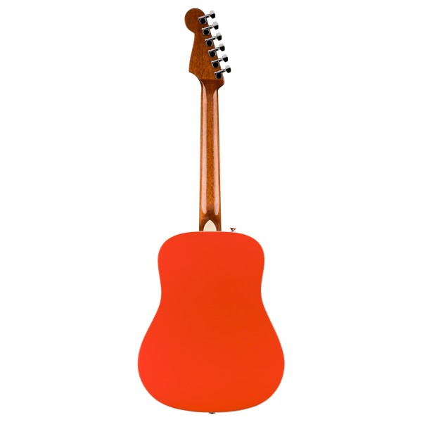Fender California Standard Redondo Mini with Bag, Spruce Top, Fiesta Red - back 