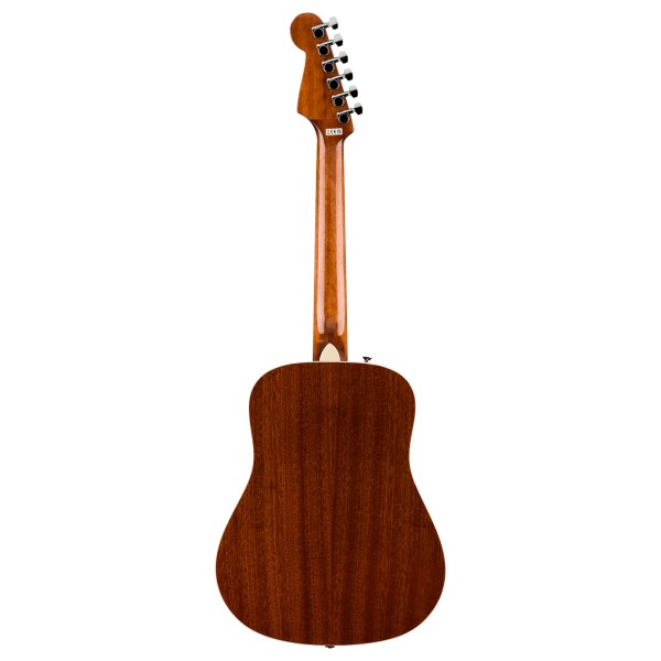 Fender California Standard Redondo Mini with Bag, Sapele Top, Natural Sapele - back 