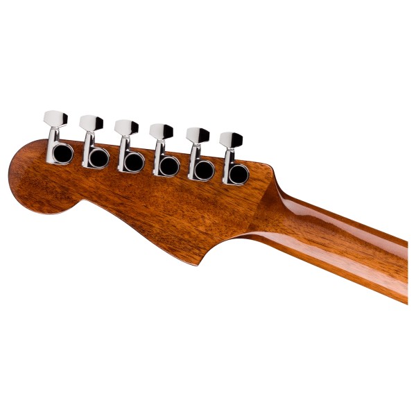 Fender California Standard Redondo CE, Spruce Top, Fiesta Red - headstock back 