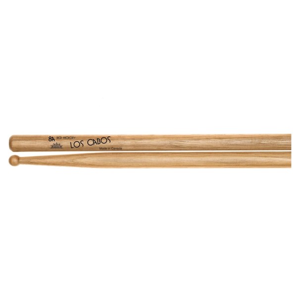 Los Cabos 8A Red Hockory Wood Tip Drumsticks