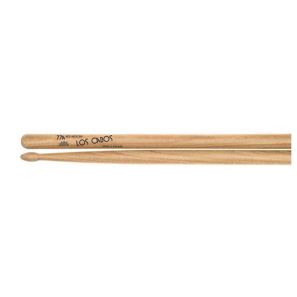 Los Cabos 77A Red Hickory Wood Tip Drumsticks