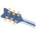 Gretsch Falcon Hollow Body with StringThru Bigsby, Gold Hardware, Cerulean Smoke - headstock back 