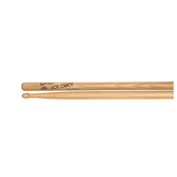 Los Cabos 5A Intense Red Hickory Wood Tip Drumsticks
