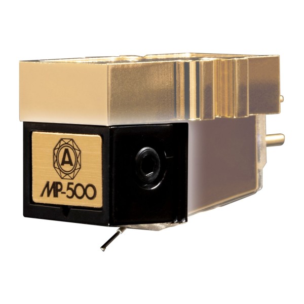 Nagaoka JN-P500 Replacement Stylus for MP-500 Cartridge - Attached to Nagaoka MP-500 MM Phono Cartridge