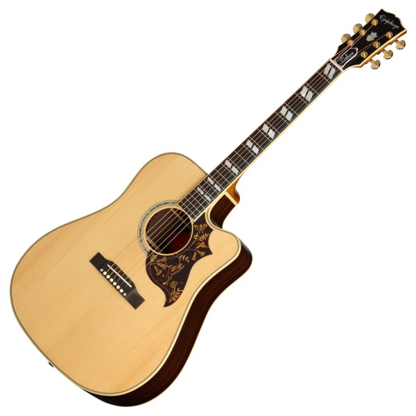 Epiphone Hummingbird Deluxe EC, Natural - front