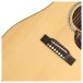 Epiphone Hummingbird Deluxe EC, Natural  - bridge 