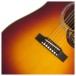 Epiphone Hummingbird Deluxe EC, Autumn Burst - bridge 