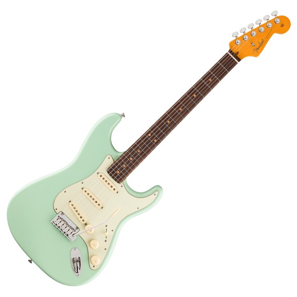 Fender American Ultra Luxe '60s Stratocaster RW, Surf Green - front