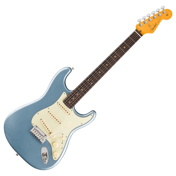 Fender American Ultra Luxe '60s Stratocaster RW, Ice Blue Metallic - front