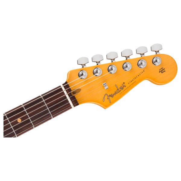 Fender American Ultra Luxe '60s Stratocaster HSS RW, Sea Foam Green - headstock 