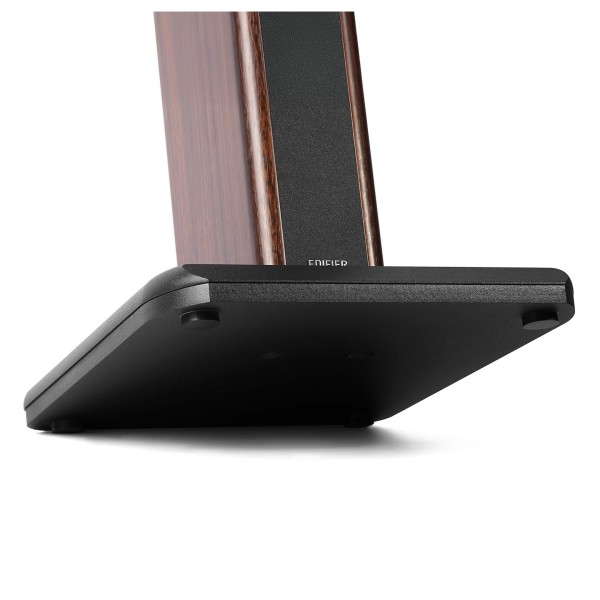 Edifier SS03 Speaker Stands (Pair), Brown - Tilted, underside
