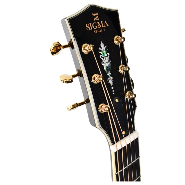 Sigma SATA-400 All-Solid Archtop - headstock 
