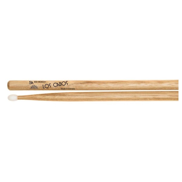 Los Cabos 5A Red Hickory Nylon Tip Drumsticks