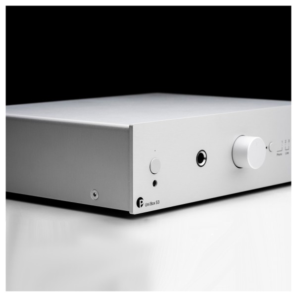 Pro Ject Uni Box S3 Integrated Streaming Amplifier, Silver - lifestyle 2 