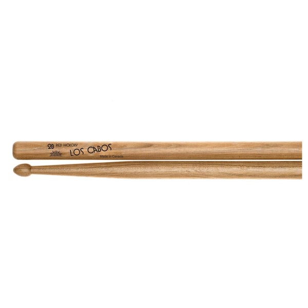 Los Cabos 2B Red Hickory Wood Tip Drumsticks