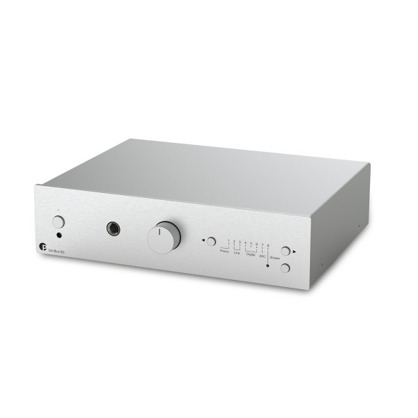 Pro Ject Uni Box S3 Integrated Streaming Amplifier, Silver - side 