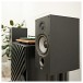 ELAC Debut B6.2 Vinyl Bookshelf Speaker (Pair), Black Ash - lifestyle close up side 