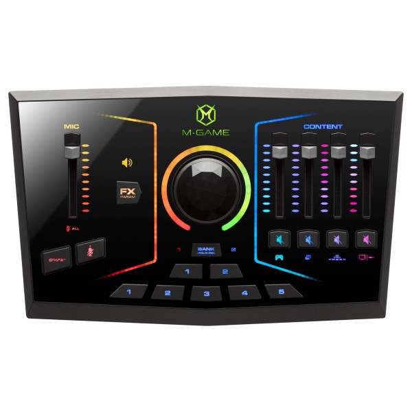 M-GAME RGB Dual USB Streaming Gaming Interface - Top