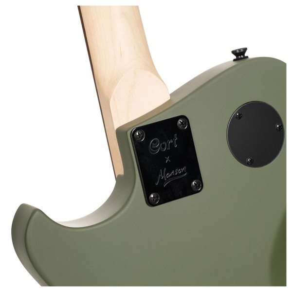Manson MBM-2 Meta Matt Bellamy, Satin Olive Green  - neck construction 