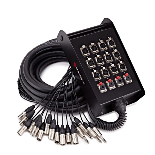 Studiospares 12 XLR/4 Jack Stage Box & Snake, 8m
