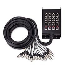 Studiospares 12 XLR/4 Jack Stage Box & Snake, 8m