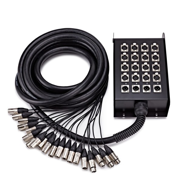 Studiospares 16/4 XLR Stage Box & Snake, 8m