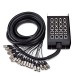 Studiospares 16/4 XLR Stage Box & Snake, 8m