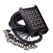 Studiospares 16/4 XLR Stage Box & Snake, 8m