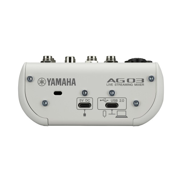 Yamaha AG03 MK2 Mikser 3-kanałowy z interfejsem USB, biały