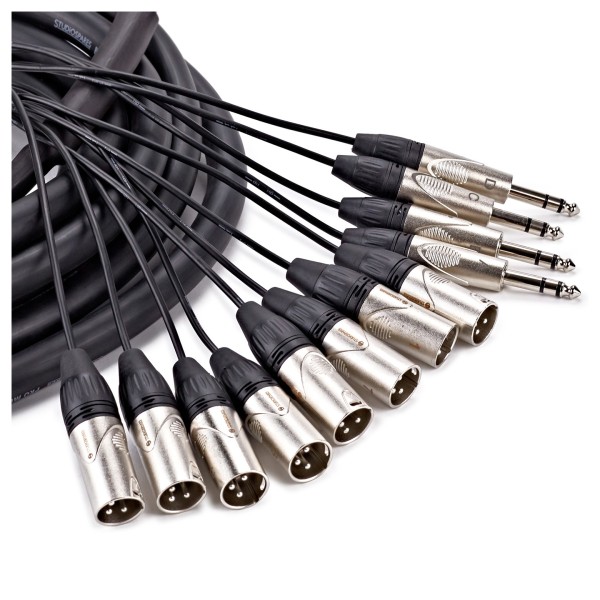 Studiospares 8 XLR/4 Jack Stage Box & Snake, 8m
