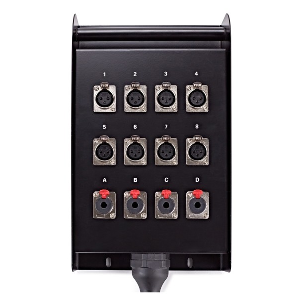 Studiospares 8 XLR/4 Jack Stage Box & Snake, 8m