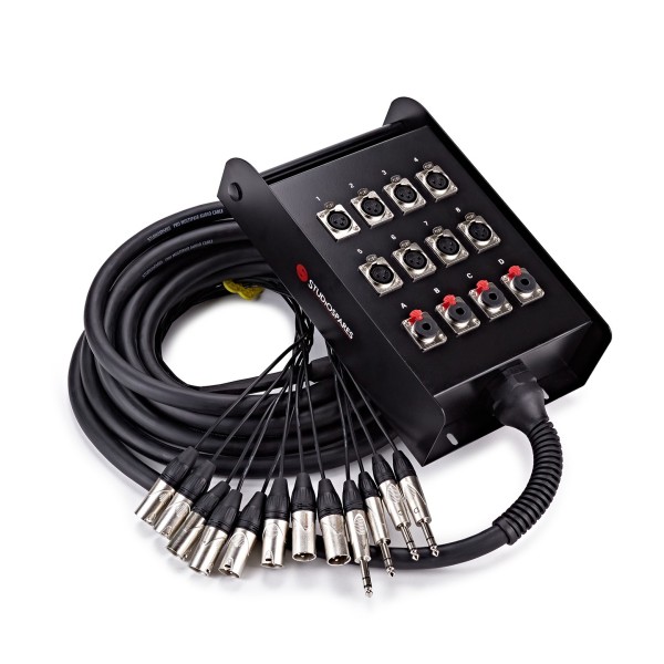 Studiospares 8 XLR/4 Jack Stage Box & Snake, 8m