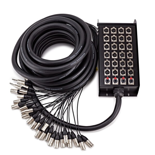 Studiospares 24 XLR/4 Jack Stage Box & Snake, 15m