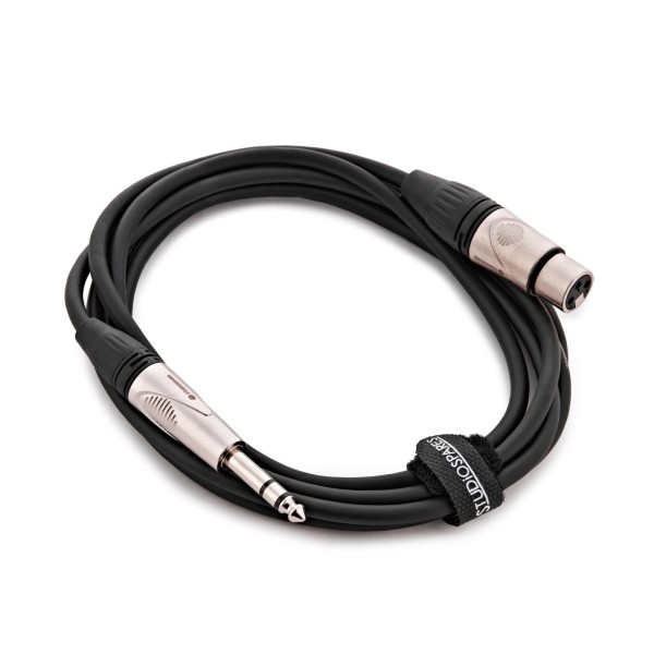 Studiospares XLR (F) - 6.35mm (M) TRS Cable , 2.5m