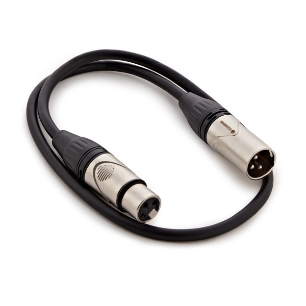 Studiospares Standard XLR (M) - XLR (F) Cable, 60cm