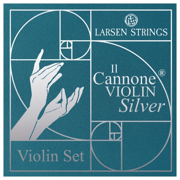 Larsen Il Cannone Silver Violin Set, 4/4