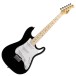 Antiquity St1 Mini Electric Guitar, Black - front