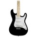 Antiquity St1 Mini Electric Guitar, Black - body 