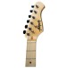 Antiquity St1 Mini Electric Guitar, Black - headstock 