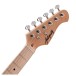 Antiquity St1 Mini Electric Guitar, Black - headstock 